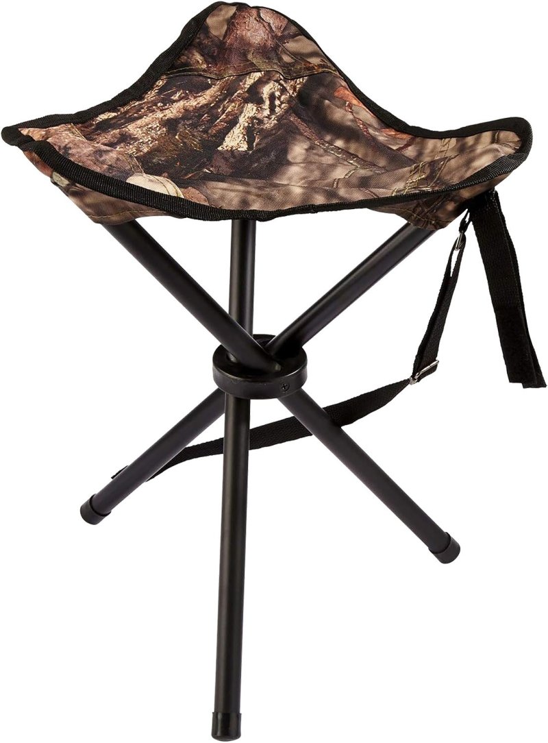 AMERISTEP AMSAMEFT1010 Tripod Stool Mossy Oak Heavy-Duty Fabric