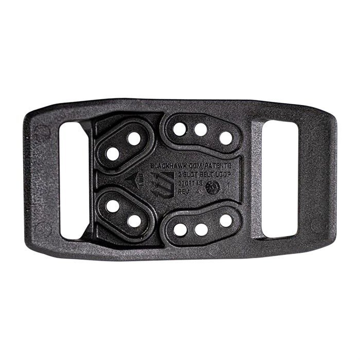 Blackhawk 44H910BK Belt Loop Black Durable Polymer 2-Slot Ambidextrous
