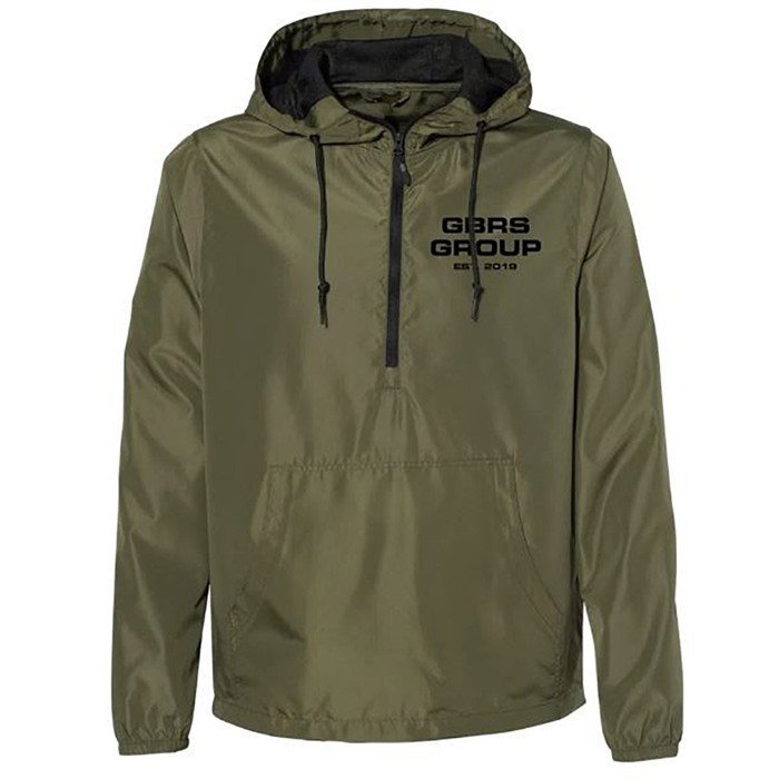 GBRS Group WB-GRNBLK-INS25-2XL Instructor Windbreaker Army Green 2XL