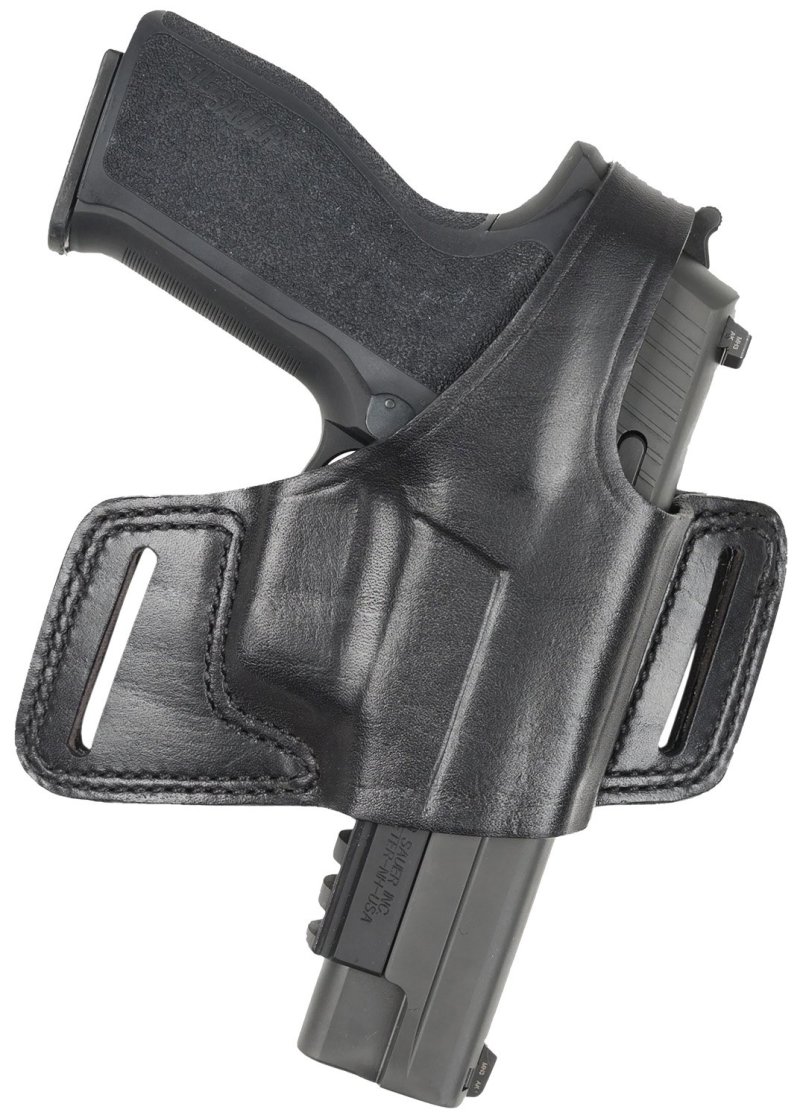 Bianchi Black Widow Hip Holster Size 14 Right Hand Leather Black