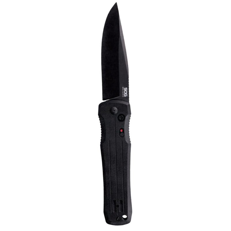 SOG Spec Elite II SE-63 4in Drop Point Plain Edge Black