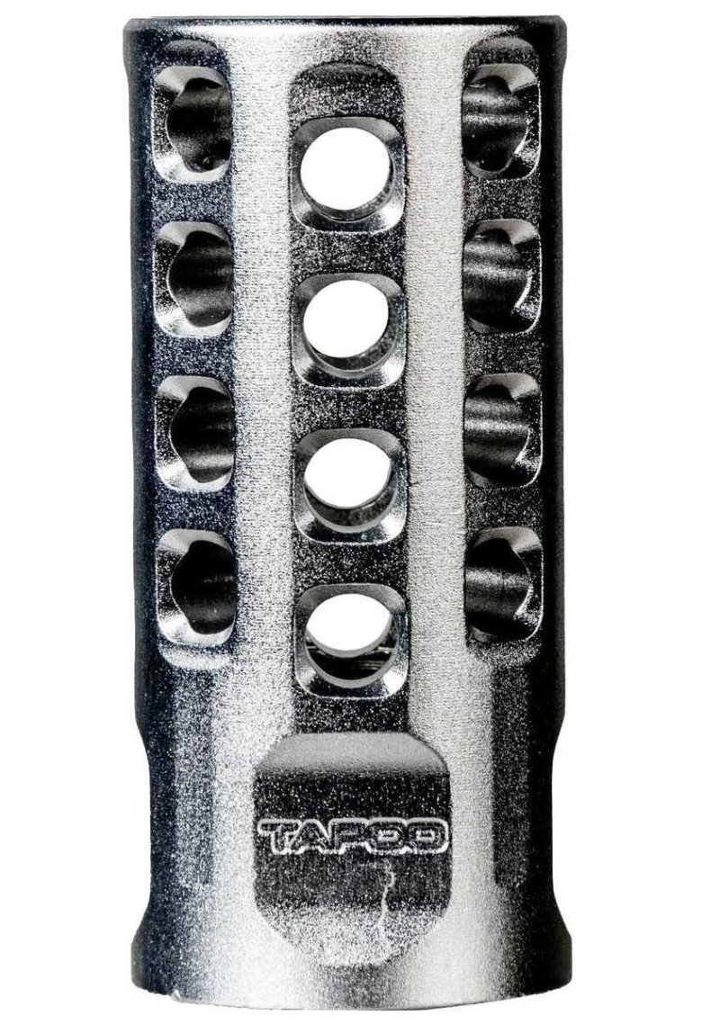 Tapco TAP22010 Muzzle Brake 22 LR Silver Anodized For Ruger 10/22 Rifles Bull Barrel .920 1/2x28