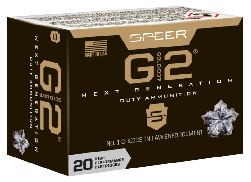 Speer Gold Dot G2 40 S&W 180 Grain 5 in Nickel Plated Brass 20 Rounds