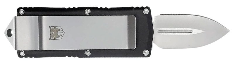 CobraTec Knives OTF Money Clip Dagger Black Non-Serrated 1.75 In
