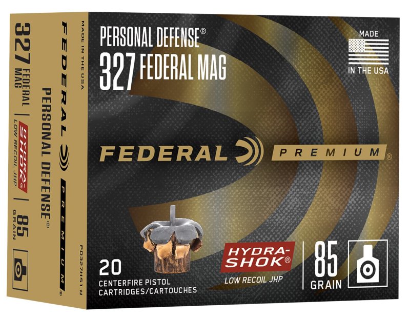 Federal Ammunition HYDRA SHOK 327 FED MAG 85GR JHP 20RD/BX