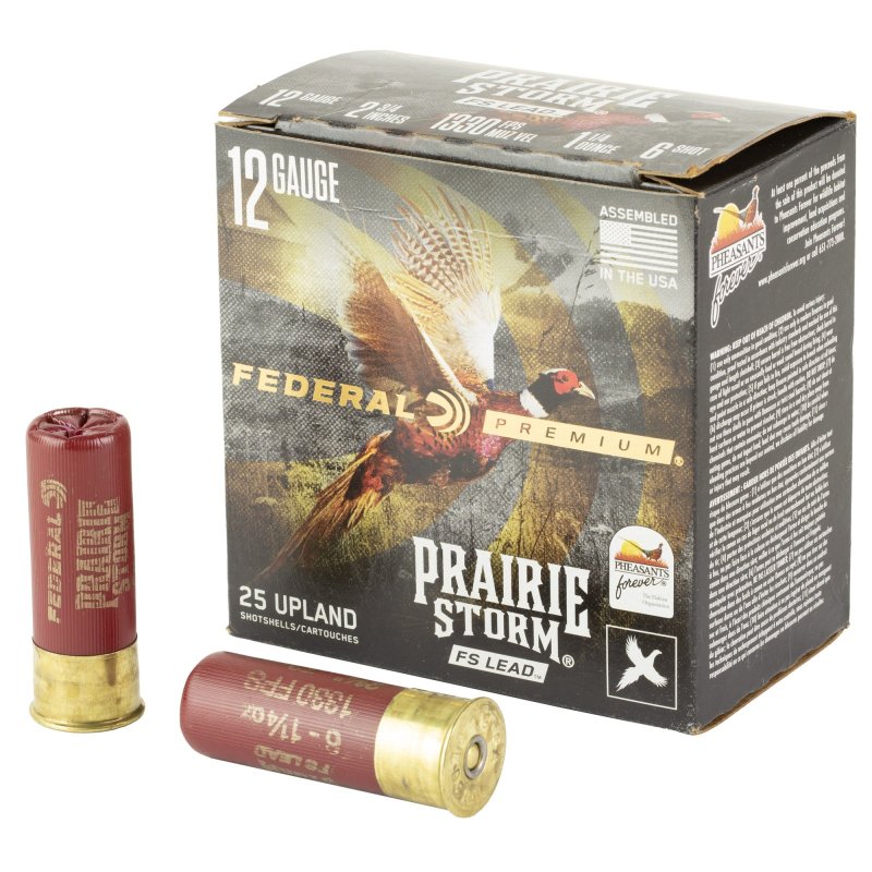 Federal Premium Prairie Storm FS 12 Gauge 2.75" 1.25oz #6 Shot