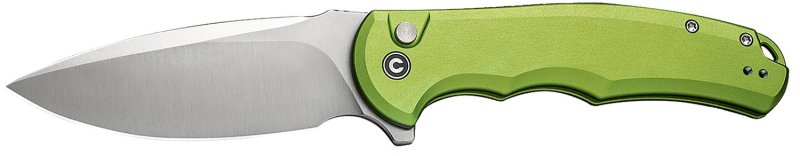 CIVIVI C18026E3 Praxis 3.75" Lime Green Aluminum/Satin Button Knife