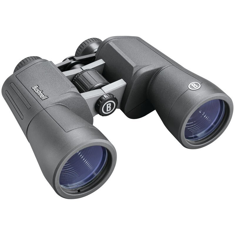 Bushnell Powerview 2 12x50mm Binoculars - BK-7 Porro Prism, Black Rubber Armor, Aluminum Chassis