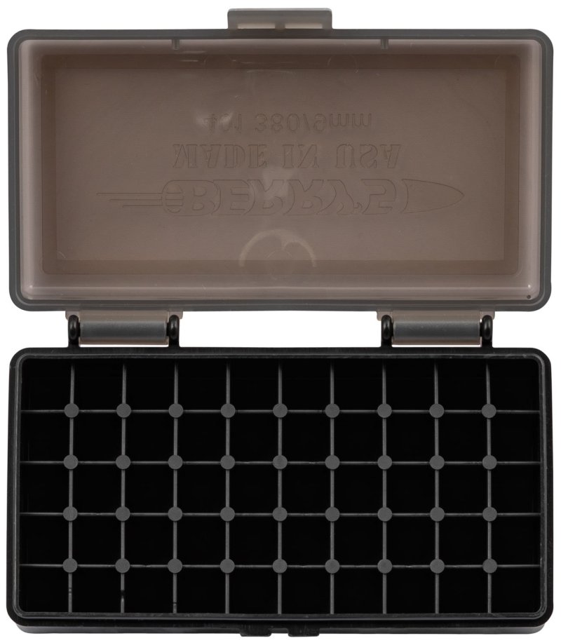 Berry's Ammo Box #401 - .380 cal/9mm 50/rd Smoke/Black