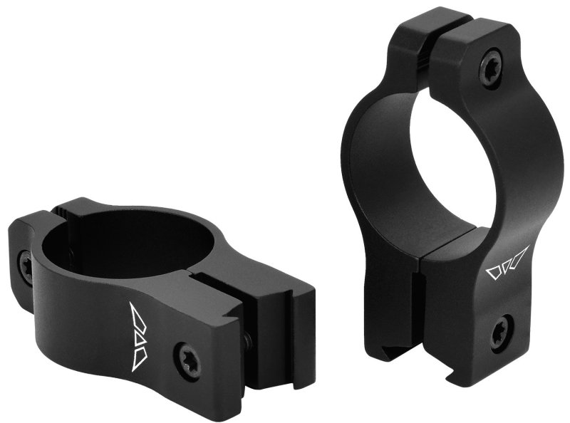 Warne Vapor V422M Rimfire Rings 1" High 3/8" Dovetail Matte Black