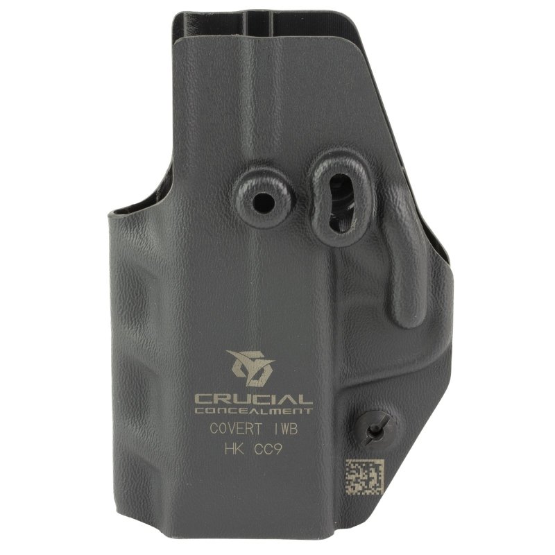 Crucial Concealment Covert IWB Holster Ambidextrous Black Kydex