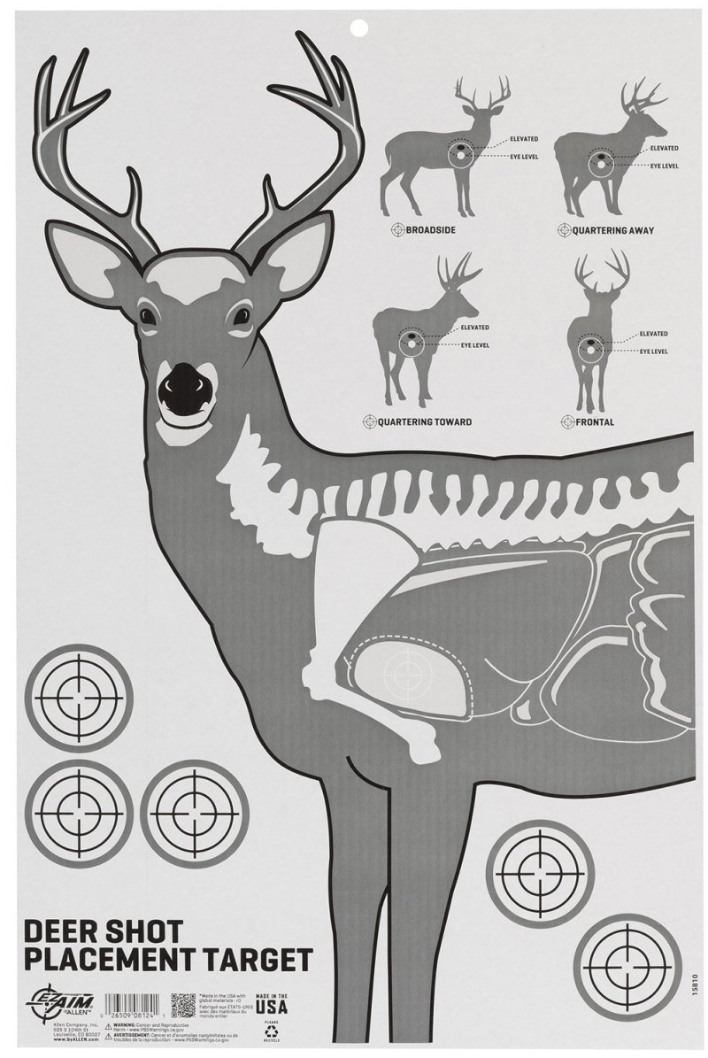 Allen Company Ez Aim Deer Vitals Corrugated Target 23x25