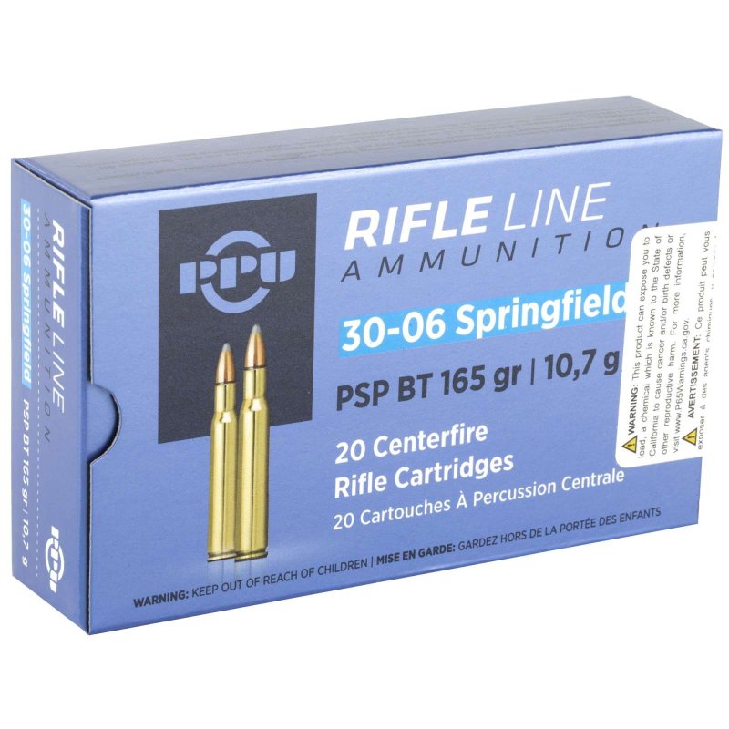 Prvi Partizan PP30062 .30-06 Springfield 165gr PSP BT Ammo 20 Rounds