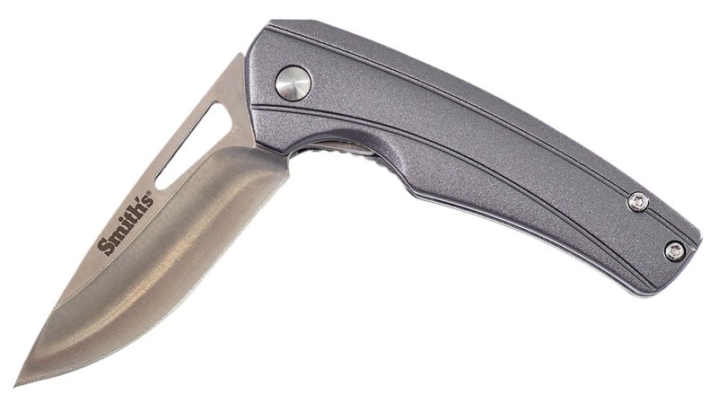 Smith's Products Istana 51246 Folding Knife 2.75 in 400 SS Gray Aluminum
