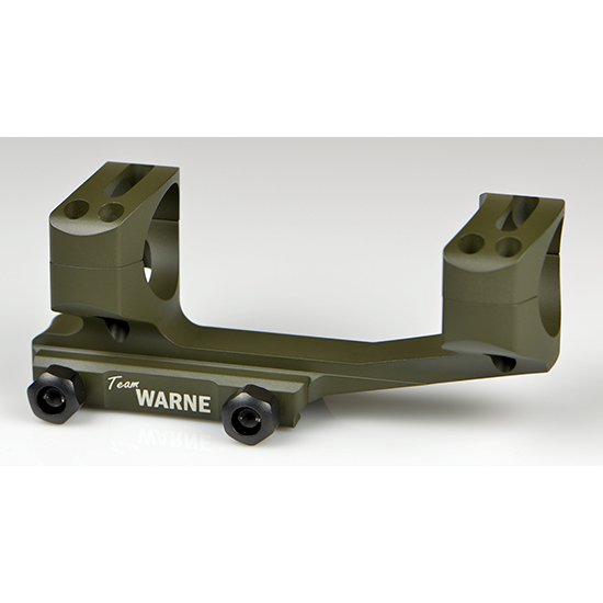 Warne XSKEL1OD Scope Mount 1" Tube, Lightweight 6061 Aluminum, OD Green