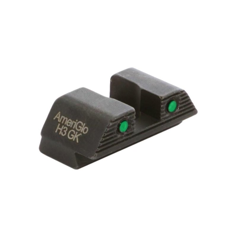 Ameriglo GL-895R Green Tritium 2-Dot Rear Sight .256in for Glock 42/43/48