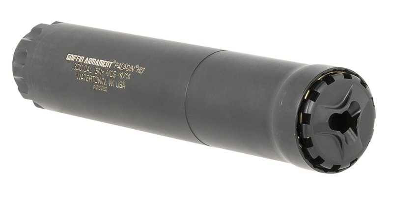 Griffin Armament Paladin HD 30 Cal 1.50" Black Stainless Steel 5/8"-24 tpi