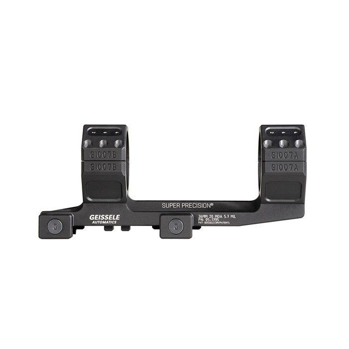 Geissele 05-1795B 36mm 1.54" High 20 MOA Scope Mount Black
