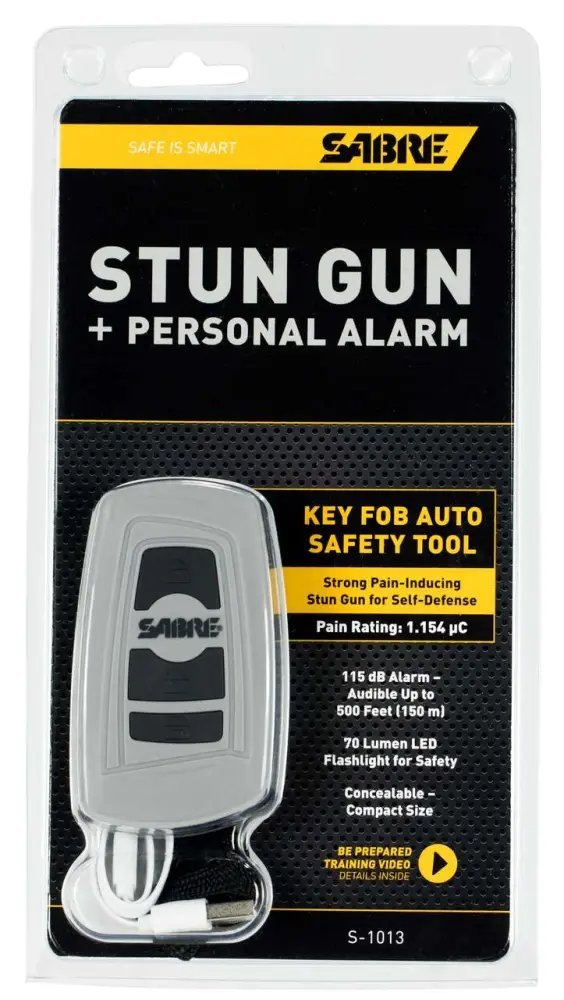 Sabre Gray S1013GY 1.154 uC 3-in-1 Stun Gun Safety Tool