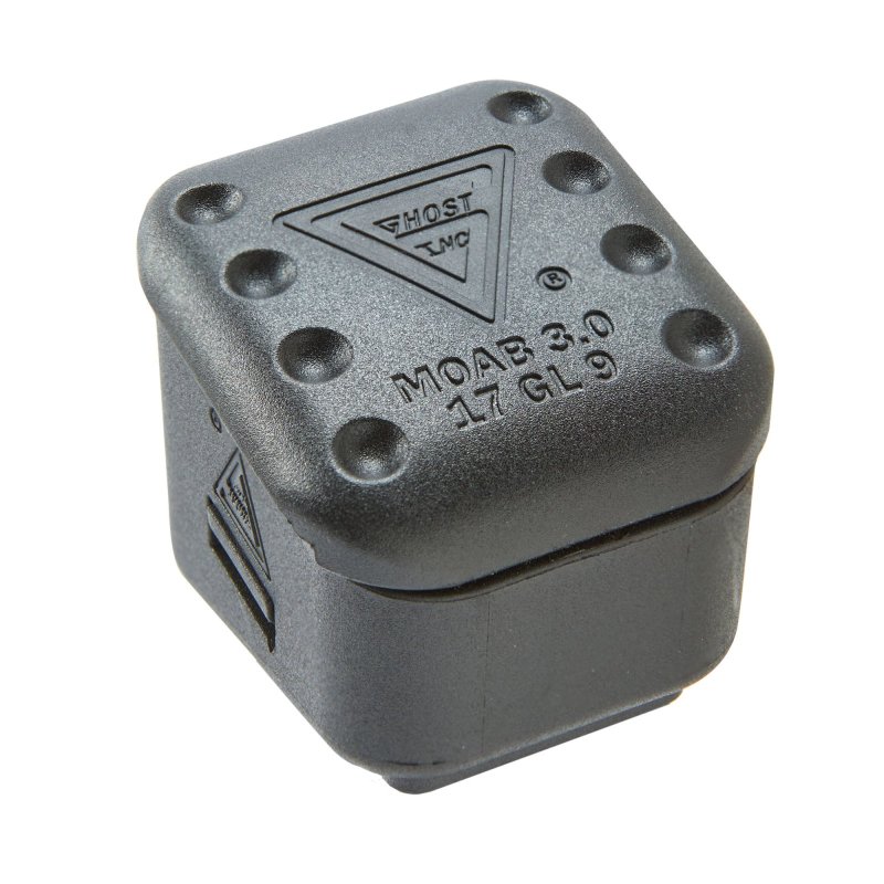 Ghost Inc. GHOPM17-6MOAB-BLK Mag Extension +6 Rounds Matte Black