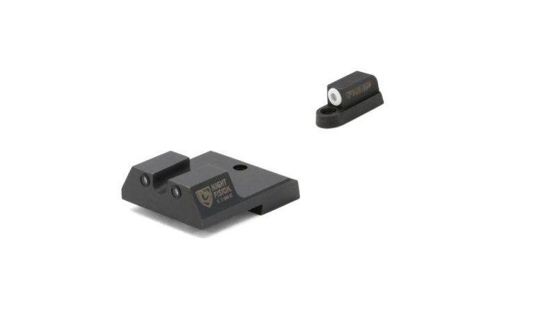 Night Fision Perfect Dot Night Sights White Front U Rear