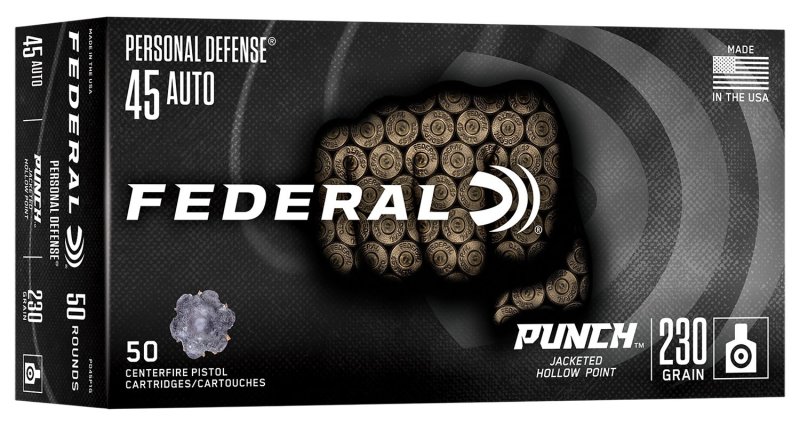 Federal Premium Ammunition Punch 45 Auto 230gr Jacketed Hollow Point