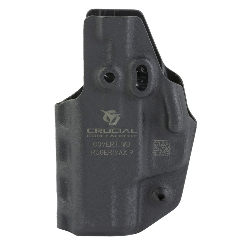 Crucial Concealment Covert 1205 Kydex IWB Holster Black Ruger Max-9