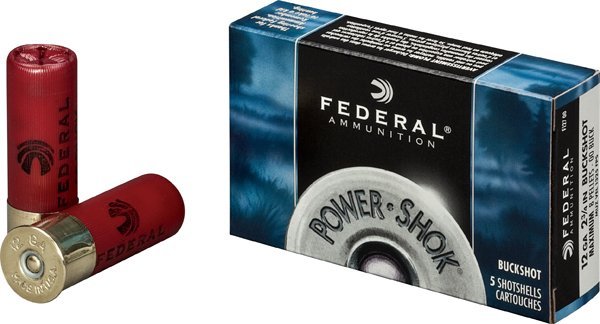 Federal Premium Ammunition P2582B 20 Gauge 3 in 2 Buckshot 18 Pellets