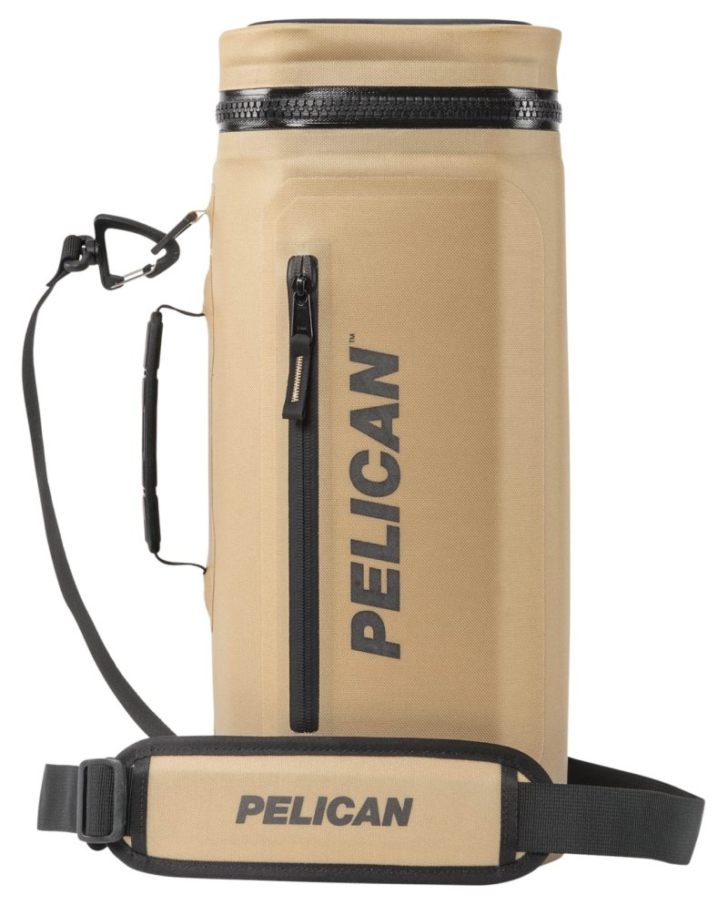 PELICAN Soft Cooler Sling Compression Molded 9 QT Coyote 8.85x9.00x19.10