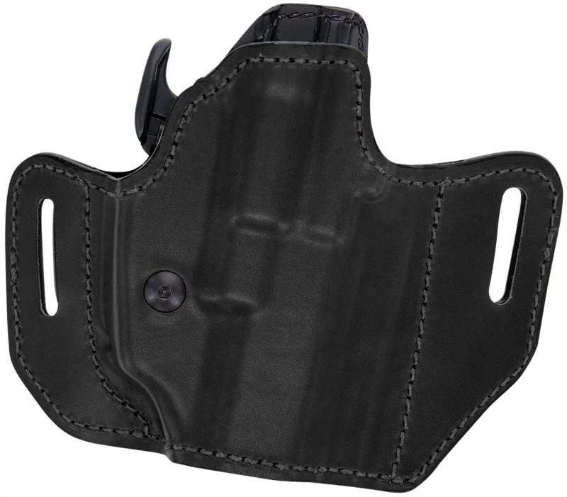 Bianchi 54501 Allusion Assent Pro-Fit OWB Size 04 Black Leather Belt Slide for Springfield XD, Sig P220, FN FNP - Right Hand