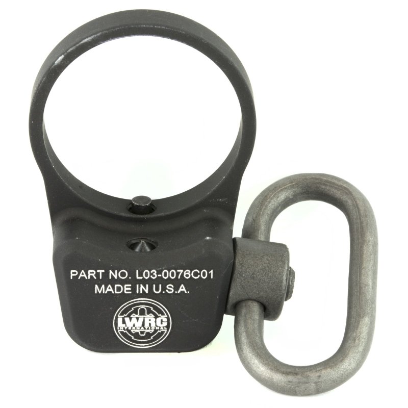 LWRCI 2000072A01 Ambi QD Sling Mount with Swivel Black Metal