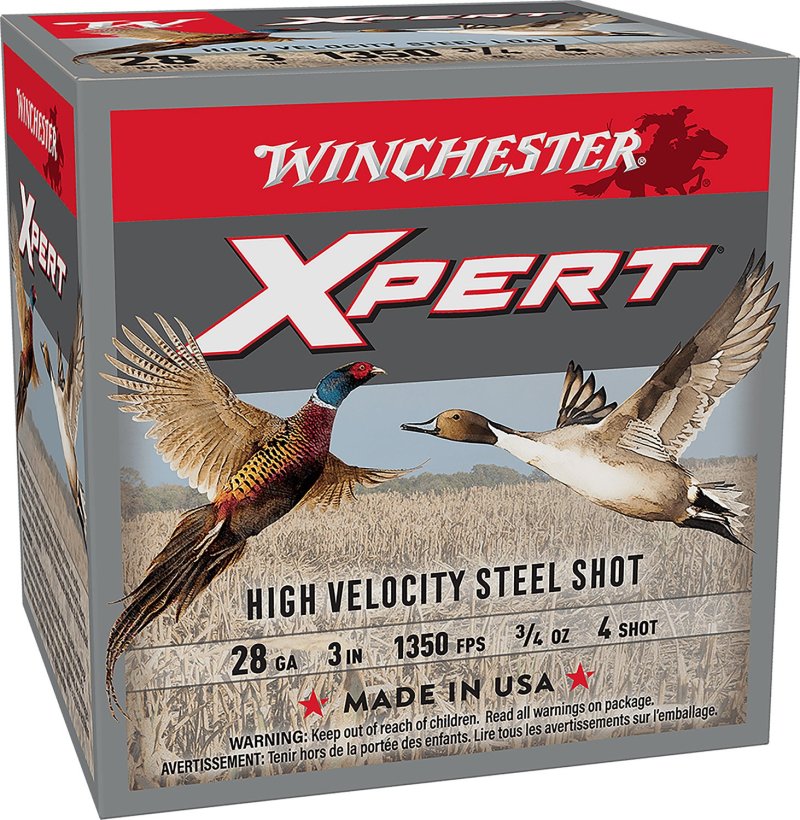 Winchester Xpert 28 Gauge 3 In 3/4oz #4 Shot 1350fps 25/Box