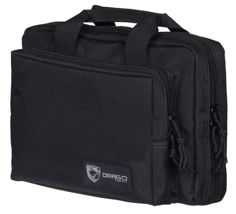Drago Gear DPC BL Double Pistol Case Black Tactical