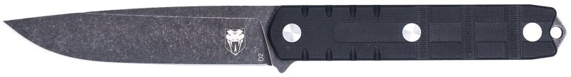 CobraTec CTOWBLKDNS Outdoor Warrior 4.5" D2 Steel Drop Point Knife