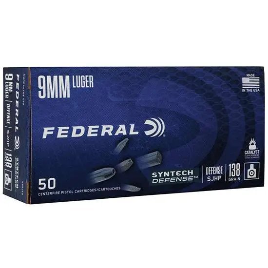 Federal Premium S9SJT2 9mm Luger 138gr Segmented Hollow Point 50 Rounds