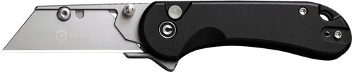 Civivi UTILITY KNIFE ELEMENTUM 2.26" BLACK W/3 EB CLAM PACK