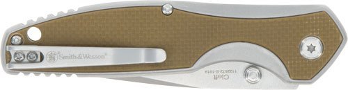 Smith & Wesson Knife Cleft 3.25" Spring Assist G10 Scales Handle 1117238