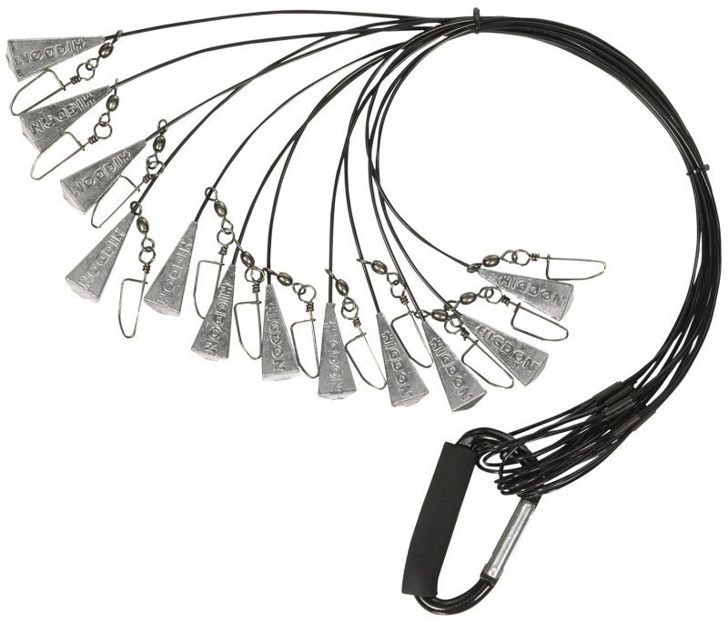 Higdon Outdoors 30328 48 In Battleship Rig Decoy Anchors 12 Pack Black