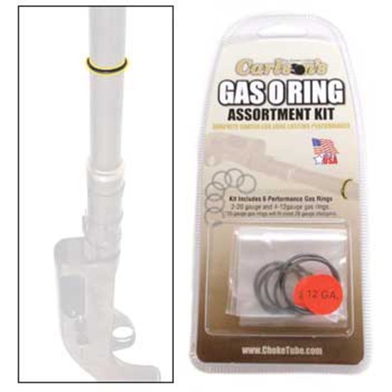 Carlson's O-Ring Assortment 20 Gauge Graphite Coated 12 Pack