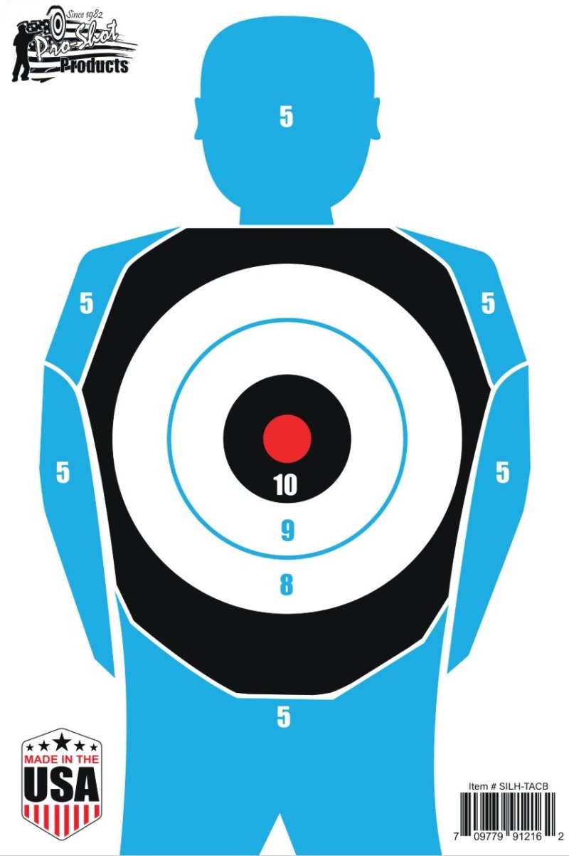 PROSHOT SILH TACB 4PK Tactical Silhouette Targets