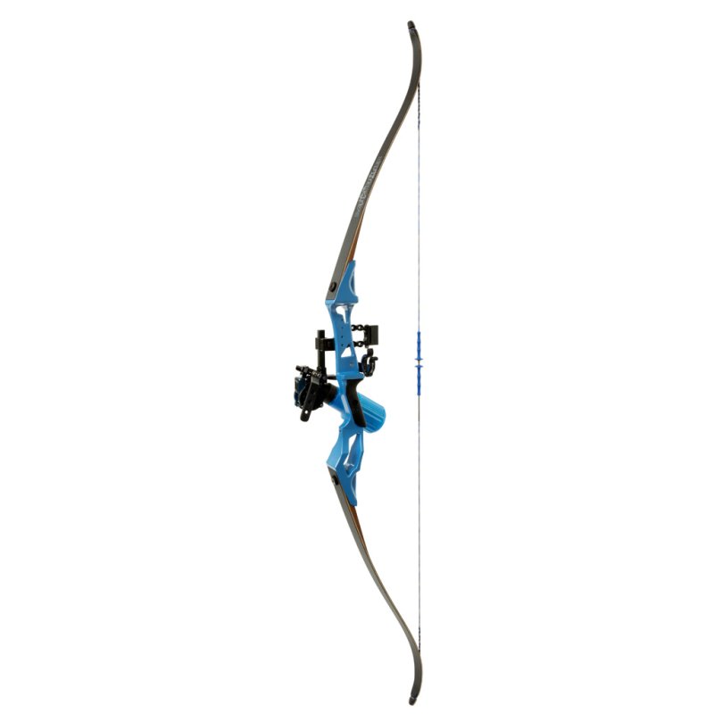 Fin Finder 81380 Bank Runner Bowfishing Recurve 35 lbs RH Blue 58"