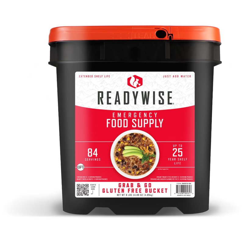 ReadyWise RWGF01184 Gluten-Free Freeze-Dried Entrees 84 Servings