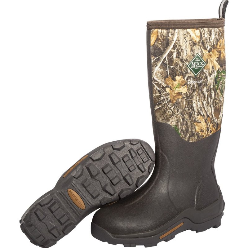 Muck Woody Max Boot WDM-RTE-RTR-080 Realtree Edge 8, Waterproof, Thermal