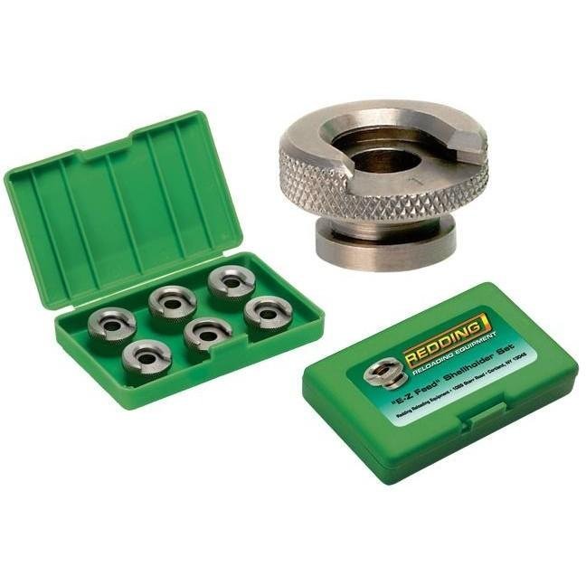 Redding E-Z Feed Shell Holder Set with Sizes #1, #10, #6, #12, #18, #19 in Storage Box