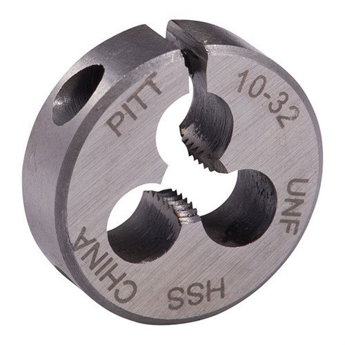 Brownells Round Wire Gauge Carbon Die 13/16 Diameter 10-32 Thread