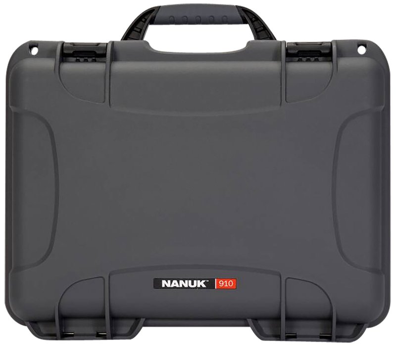 Nanuk 910GLOCK7 Pistol Case Graphite Resin Waterproof Foam Padding