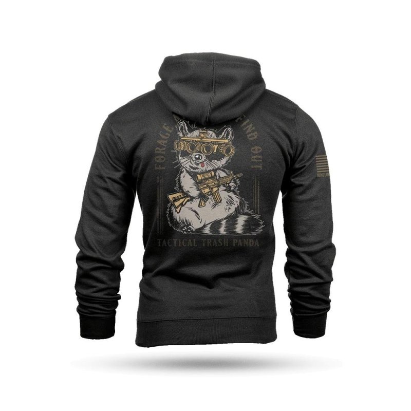 Nine Line Tactical Trash Panda Hooded Sweatshirt Black XL