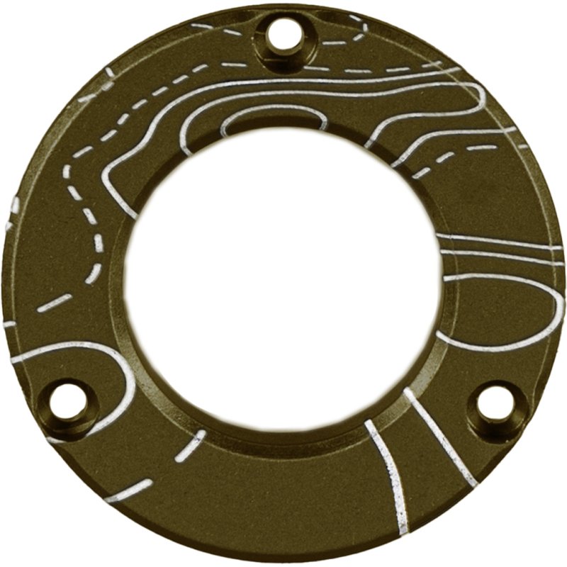 Axcel ADVR-HUB-TBMAP Driver Hubcap Tactical BH Green Topo Map Engraving