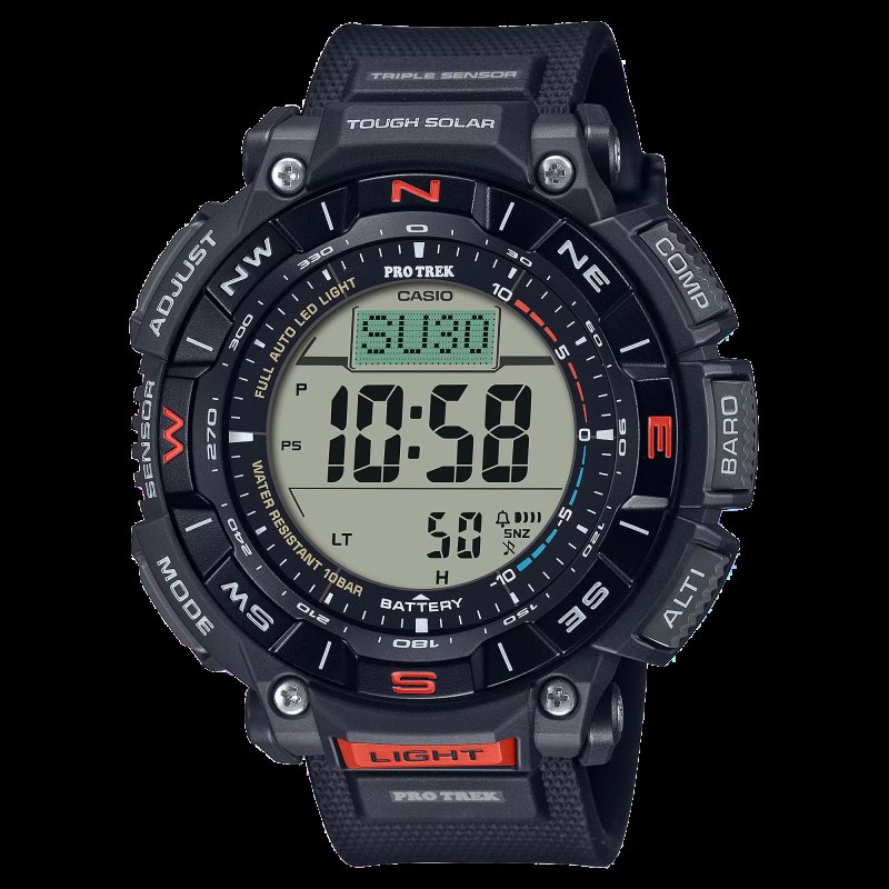Casio Pro Trek Triple Sensor Solar Altimeter Barometer Compass