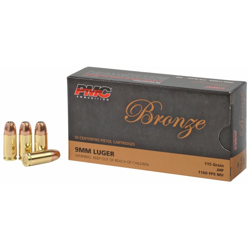 PMC 9B 9mm 115GR JHP Ammo 50ct